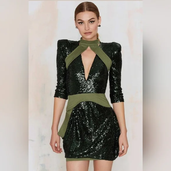 zhivago dress green ZHIVAGO POMME D AMOUR GOWN – ZsaZsa Boutique main image 1